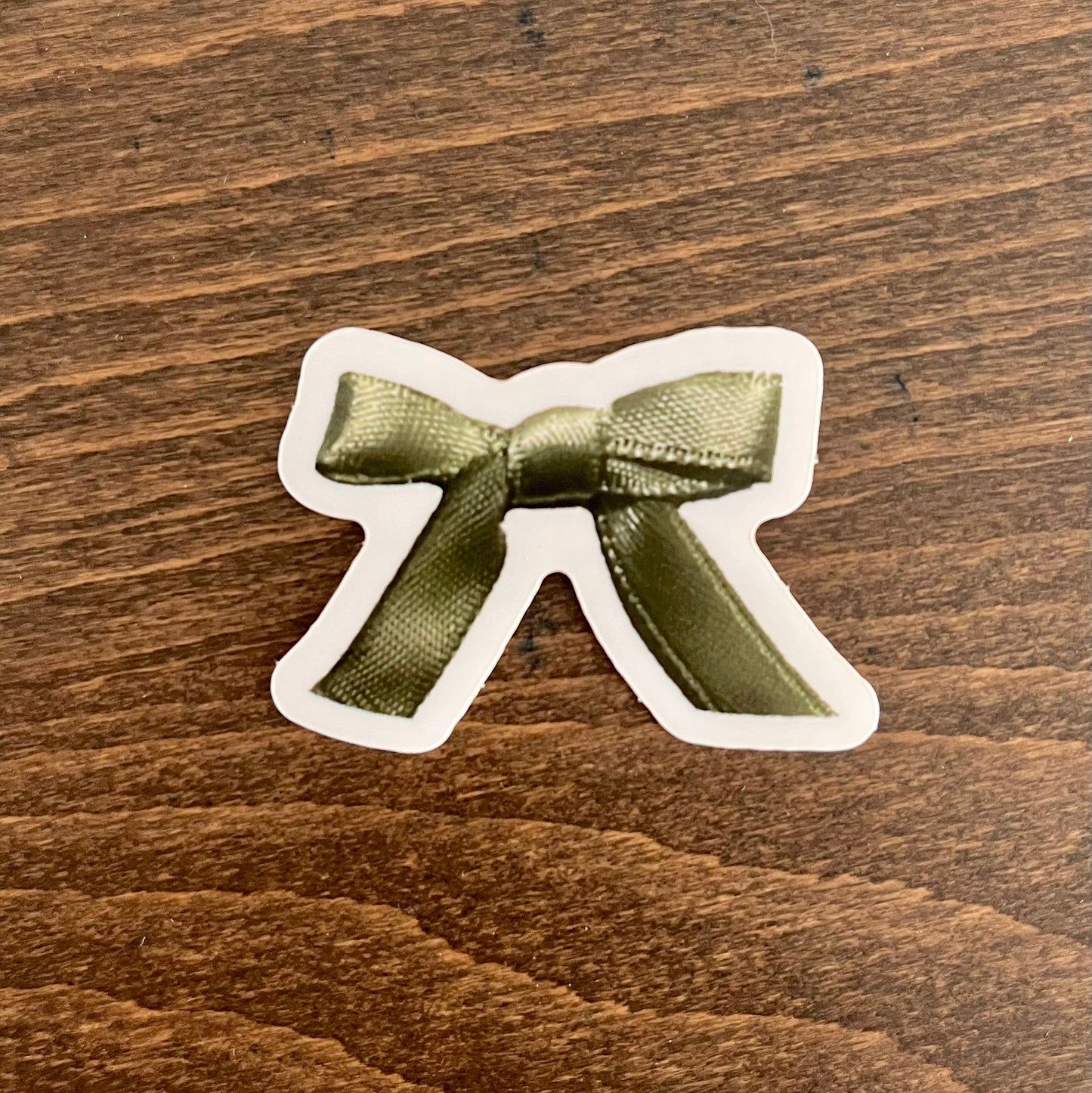 Sticker Nœud vert - 5cm x 5cm